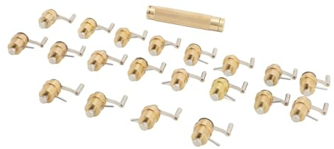 SALALIS Uhren-Hauptfederaufzug, Professionelles Reparaturwerkzeug aus Messing, 20 Modelle, Set für 8200, 2235, 7750, 8500, Vielseitig und Langlebig für Uhrenreparaturen, Praktische Aufbewahrungsbox