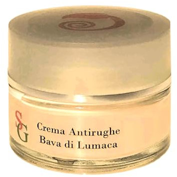Crema Viso Bava di Lumaca con Acido Ialuronico Vitamina Azione Antiage Nutriente Idratante Equilibrante Coadiuvante Trattamento Rughe Collo Decolletè Made in Italy