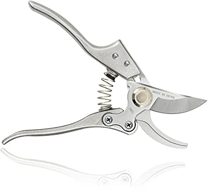 TONMA JP Edelstahl-Gartenschere, Gartenschere zum Schneiden von Blumen, Trimmen von Pflanzen, Baum, Hecke, Bonsai, Obst pflücken, Made in Japan