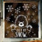 Wandtattoo Loft Fensterbilder Weihnachten mit Bär & Schneeflocken – Wiederverwendbar – A3 Bogen, 22 Sticker – Weihnachstdeko Fenster Kinderzimmer, Weihnachtsbilder Fenster, Fensterbild Winter Sterne