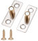 Hicello 2 pezzi per porta scorrevole inferiore Ø 8 mm, guida per pavimento per porta scorrevole, guida per porta a rullo, fermaporta in metallo, tono rame