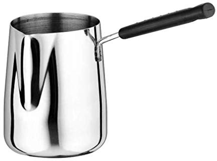 Backbayia Stainless Steel Portable Outdoor Coffee Pitcher Kettle Water Latte Frothing Milk Espresso, 1000ML