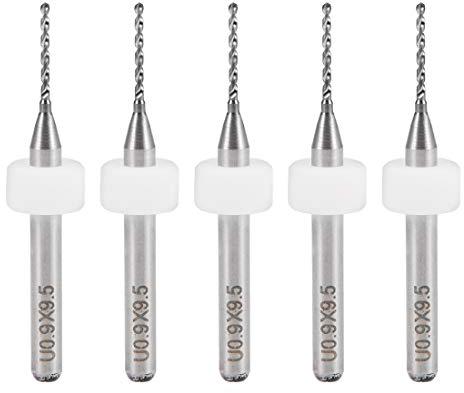 sourcing map 5Stk. PCB Bohrer 0,9mm Hartmetall Drehwerkzeug Schmuck CNC Gravur Leiterplatte Mikro Bohrer 1/8 Zoll Schaft