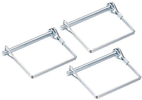 sourcing map 3Stk. Welle Sicherungsstift Kupplungsstift für Bauernhof Anhänger Wagen Rasen Garten Quadrat 6mm x 70mm