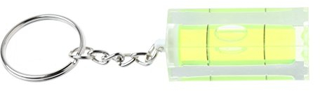 Buwei Mini Square Spirit Level Key Ring Key Chain Tool Gadget Fr Photo Wall Hanging TV
