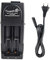 TrustFire TR-001 18650 14500 16340 Lithium-Batterieladegerät AC/DC mit 2 Ladeschächten, 3,0 V und 4,2 V für Li-Ionen-Akkus IMR LiFePO4 10430 10440 17670 18500 18350, Schwarz