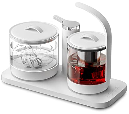 MNSRRN Bollitore per tè Elettrico, bollitore per Acqua Calda, Riscaldamento per tè ad Alta Potenza, Set da tè Caldo Elettrico con pompaggio Automatico, Stazione dell'Acqua