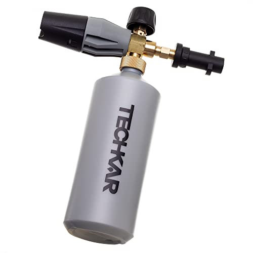 FOAM PRO TECHKAR - Pistola in schiuma compatibile con Karcher K idropulitrice K2 K3 K4 K5 K6 K7 1000 ml 180bar