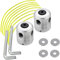 Desbrozadora Repuestos, 2Pcs Aluminio Cortacésped, Cabezal Desbrozadora Universal, Aluminio Cabezal Desbrozadora, para Desbrozadora de Césped (Plata)