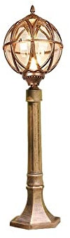 80 cm super große wasserdichte Aluminium-Rasenlampe für den Außenbereich, Straßen-Pool-Säule, Rasenlampe, europäische Kugellampe, regenfeste Pfostenlampe, Gartenvilla, Landschaftsbeleuchtung, kommerzi