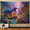 Dinosaurier-Dekoration, Poster, Wandteppich für Jungen, Schlafzimmer, cooles antikes Tier, T-Rex, Waldkunst, Wandbehang für Studentenwohnheim, Wohnzimmer, Büro, 203x152 cm, Mädchen, Partydecke