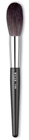 WYCON cosmetics FLAME CHEEK BRUSH F129 Gesichtspinsel, Flammenform, ideal für Puder, Rouge, Bronzer, Highlighter
