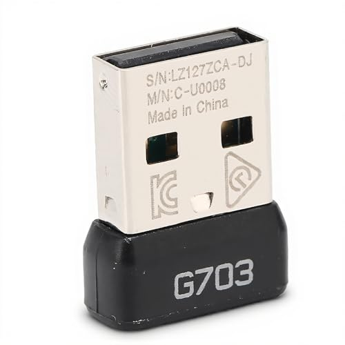 Topiky Replacement Receiver for G703, USB Receiver for G703 for LIGHTSPEED Wireless Mouse, Wireless 2.4G Technology Portable Mouse Adapter