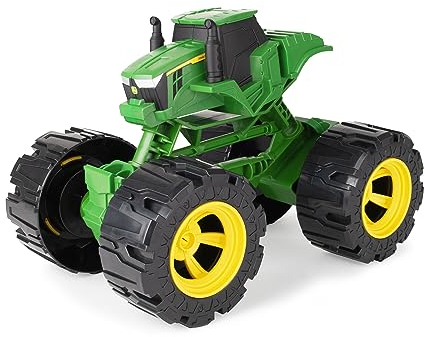 JOHN DEERE Monster Treads All Terrain Traktor Spielzeug - Lenkbarer Kinder Traktor Monster Truck m. Laufflächenrädern - Durables Indoor & Outdoor-Spielzeug – Geschenk Junge & Mädchen 3 Jahre