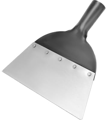 QWORK® Pala per pulizia, pala da giardino, testa di ricambio per pala da diserbo, attrezzi da giardino, acciaio al manganese, 23 cm