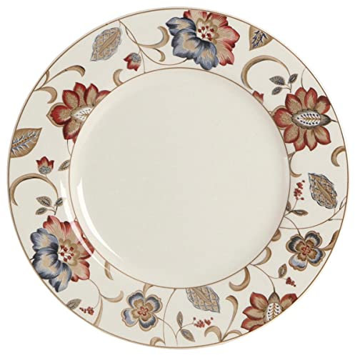 Queen's Jacobean Plato Llano Cerámico 27,3cm Loza Apto Microondas Apilable