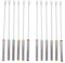 Tokiudeir 12-Piece Stainless Steel Fondue Forks, 24CM, Random Colors, Dishwasher Safe