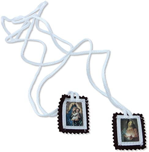 Proposte Religiose Schädel aus Stoff Unserer Lieben Frau vom Karmel - 3 x 2,5 cm - Set 10 Stück (klein)