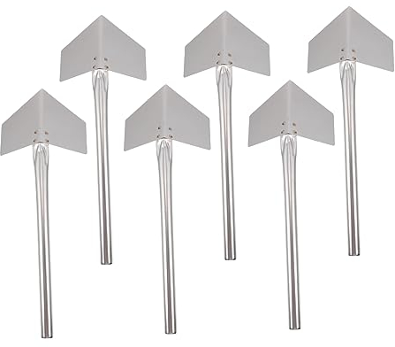 HEMOTON 6 Stück Edelstahl Eckkellen mit Metallgriff für Trockenbauwände Präzise 90°-kanten Ergonomischer Griff Weniger Schleifen