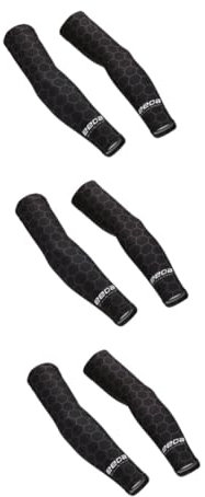 BESPORTBLE Sport Ärmel 3 Paare Kühlmanschetten für Sonnenärmel Fahrrad Ärmel Eis-Ärmel lange Ärmel Stiftgriffe Unisex-Fahrradärmel hautschützende Ärmel Sport Handschuhe Männer und Frauen