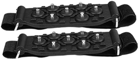 SUPVOX 1 Pair Ice Grippers Non-slip Shoe Covers for Outdoor Winter Climbing Hiking Boots