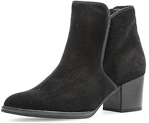 Gabor Damen Klassische Stiefeletten, Frauen Stiefeletten,Kurzstiefel,uebergangsschuhe,uebergangsstiefel,Boots,schwarz (Micro),39 EU / 6 UK