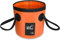 Eimer faltbar, angeleimer,Tragbarer Camping Eimer mit Griff, Ultraleichter Outdoor-Waschbecken-Angeleimer, Faltbarer Eimer zum Angeln, Camping, Wandern, Autowäsche und mehr (12L-Orange)