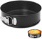 Stampo per torte da 16 cm, 16 cm, teglie per cheesecake, teglie da forno rotonde antiaderenti, a prova di perdite, ideale per ristoranti, casa, cucina, cheesecake, pizze, quiche (nero)