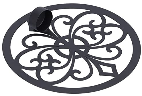 Wandkerzenhalter, Schwarz, Retro, Europäisch, Wandleuchter, Barock, Tropfschutz