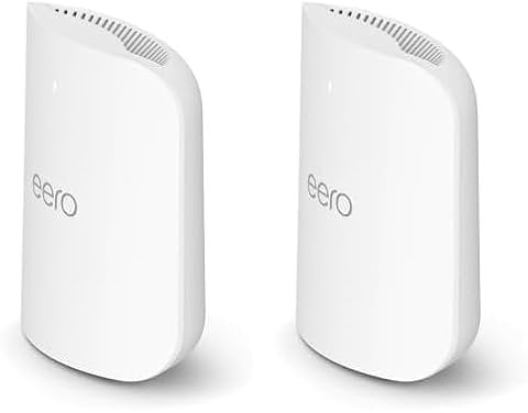 Amazon eero Pro 7 Mesh-WLAN-Router (neueste Version) | Unterstützt Internet-Geschwindigkeiten von bis zu 5 Gbit/s | WLAN-Abdeckung bis zu 380 m² | Doppelpack