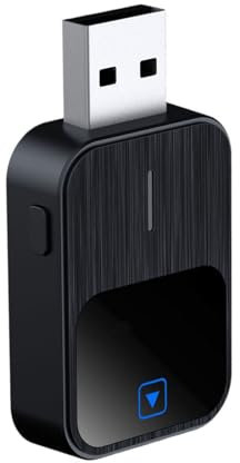 HBANMK Adattatore CarPlay Wireless per Audi Q3 2020 2021 2022 2023 2024, 2-in-1 Converte CarPlay Dongle da Cablato a Wireless, Plug And Play, Connessione Auto Stabile e Veloce