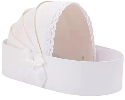 LAIOUSN Baby Showers Empty Hamper Basket Cradle Gift Box Cardboard Flower Basket Floral Arrangement Box For Baby Showers Wedding Gift Packaging