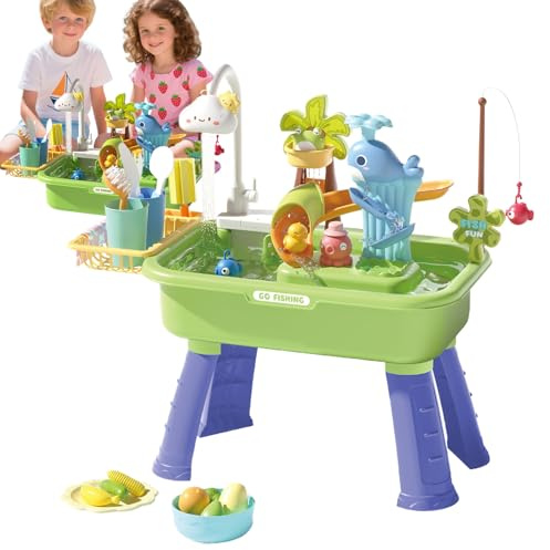 Nevalerra Wasserbrett – für Kinder im Freien, Wasseraktivitätsstation für Kinder | tragbar für Spielsets im Hinterhof, aus robustem Kunststoff und Sommer-Interatt