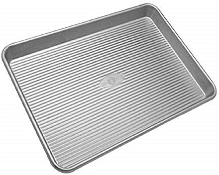 USA Pan 1050HSLD-ST Bakeware Nonstick Half Sheet Pan, Steel