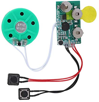 4 Min DIY Grußkarte Chip, 4 Minuten Recordable Voice Sound Chip Voice Grußkarte Modul für Weihnachtskarten, Schmuckschatullen, Kunsthandwerk, Kinderspielzeug etc