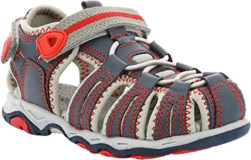 Kickers Kawa, Unisex-Kinder Geschlossene Sandalen, Blau (Marine Rouge 103), 33 EU