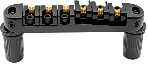 Musiclily 51,5mm Locking Sellette Roller Ponte Tune-O-Matic Bridge per Chitarra Elettrica Epiphone Les Paul SG, Nero(4 Pezzi)