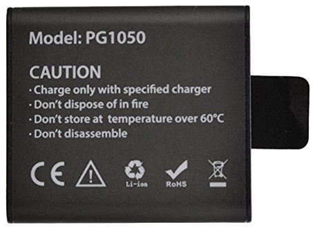 NICOLIE Pg1050 Rechargeable Li-Ion Batterie De Rechange 1050Mah Pour Eken V8S H8 H9 H8R La Caméra D’Action Pro Sport