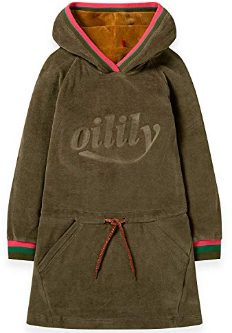 Oilily Mädchen Nicky Kleid Haxi mit Kapuze-116 - Kindermode : Mädchen