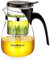 KAMJOVE Teekanne 600ml Glaskanne Teeservice Filtersieb, Since1989 Teapot Kungfutee Glas Teebereiter All-in-one-Set Tee und Kaffee –ausbaubarer Infuser