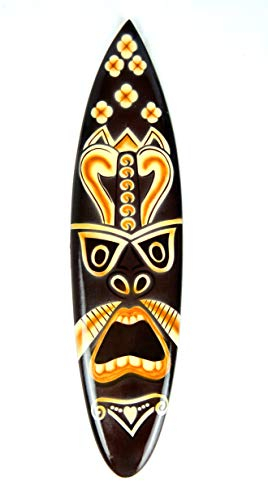 Asia Design Miniatur Surfboard Dekosurfboard Surfbrett Holz Wellenreiten inkl. Holzständer Dekoration Nr 18 (20cm)