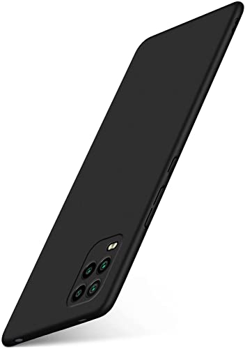 moex Funda Trasera [Ultrafina] Compatible con Xiaomi Mi 10 Lite 5G | Metálico Mate Noir