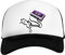 Alt Skool Weiß Schwarz Unisex Kinder Baseball Cap Kids White Black