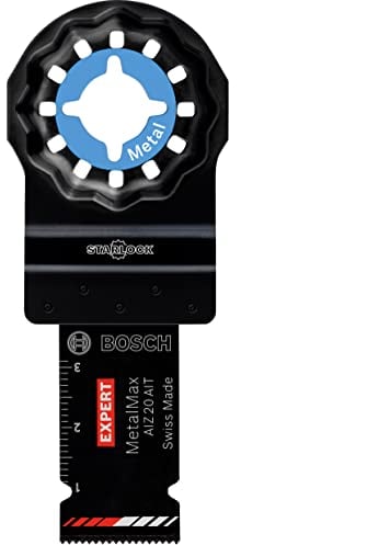 Bosch Professional 1x Lame per utensili multifunzione Expert MetalMax AIZ 20 AIT (per Acciaio, Acciaio inossidabile, Larghezza 20 mm, accessorio Utensile multifunzione)