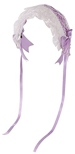 COSDREAMER Frauen Stirnband Lolita Bow Maid Cosplay Bow Flower Tiara