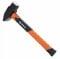 GROZ Blacksmith/Cross Hammer - 14 Inch, 2.5 lb, Steel Head, Fibreglass Handle with TPR Grip - Plain, Modern Style