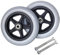 6,7,8 Zoll Ersatzräder Rollstuhl Vorderrad, 2 Stück Ersatz Lenkrollen Für Rollstuhl, Vollgummi Ersatz Vorder Räder, 150mm 170mm 190mm, Mit Lager En Montageschrauben, Rollstuhlräder Ersatz