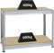 PROREGAL Höhenverstellbare Werkbank Dino Verzinkt HxBxT 90x120x60cm Traglast 600kg Werktisch Arbeitstisch Steckmontage Packtisch