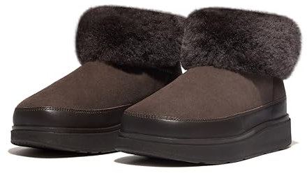 Fitflop Gen-Ff Mini Double-Faced Shearling Boots, Stivaletto Donna, Chocolate Brown, 43 EU