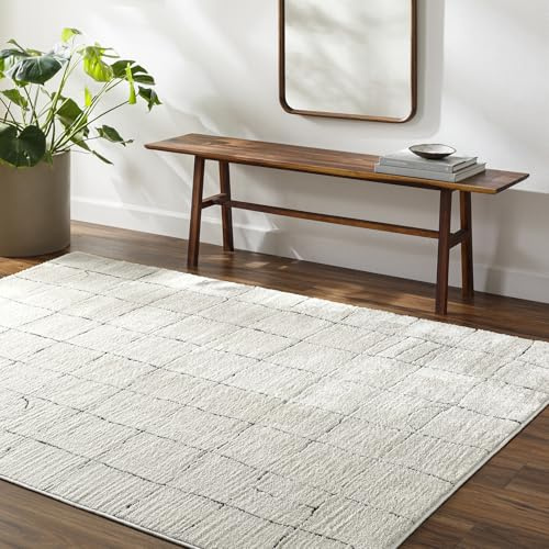 Livabliss Hope Boden Geometric Rug, Living Room, Boho – 200x275 cm, Cream | Living Room, Boho